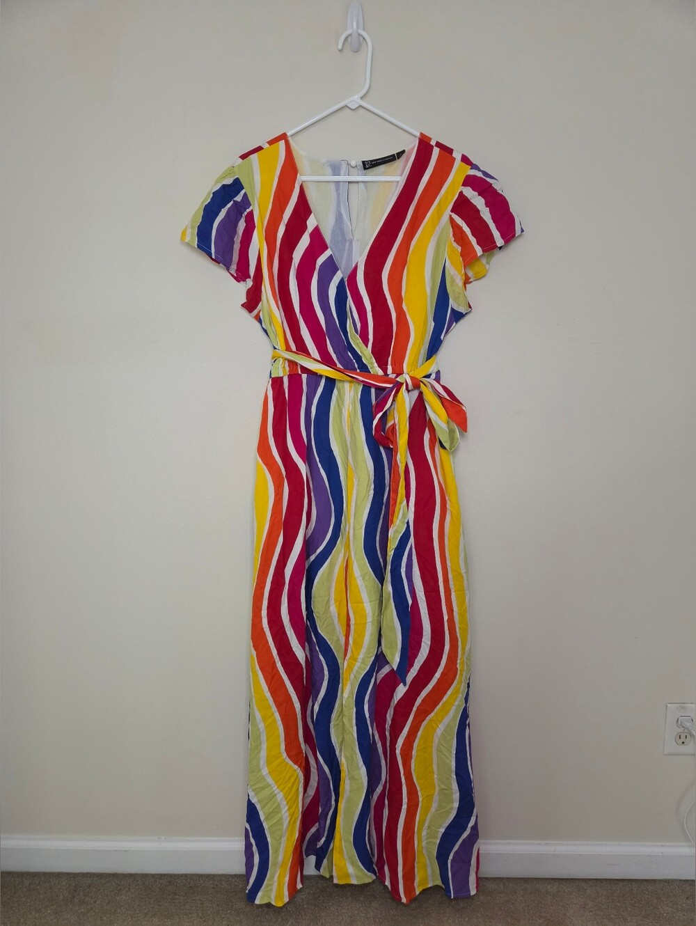 Women's New York & Company Multicolor Maxi Dress Sz XL